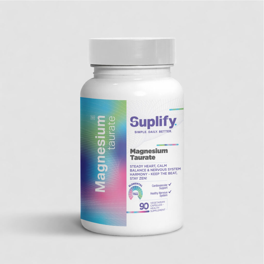 Magnesium Taurate 90caps Front Magnesium Taurate 90caps Front